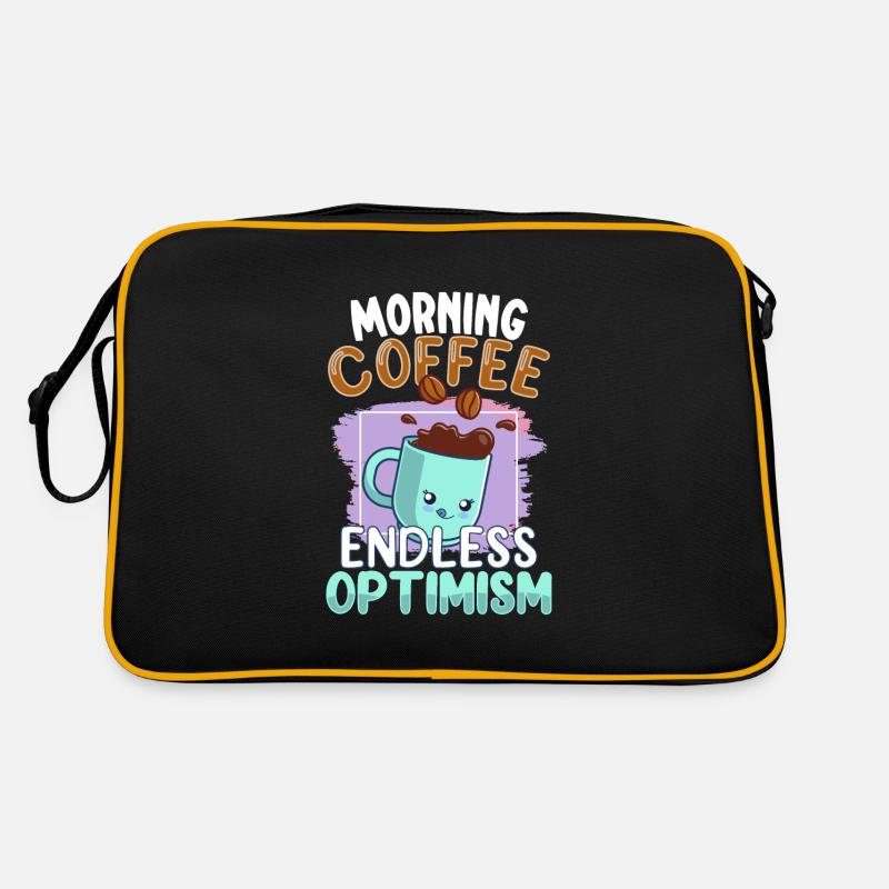 Coffee lover Caffeine and positivity Coffee-themed Retro Tasche