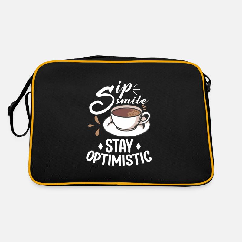 Coffee lover Caffeine and positivity Coffee-themed Retro Tasche