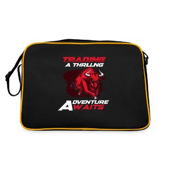Stock Traders, Forex Traders, Investor Trading - Retro Bag - black/gold - Back