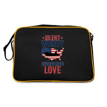 Submariner Submarines Veteran Proud Mom - Retro Bag - black/gold - Back