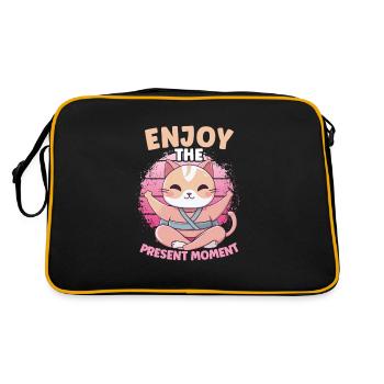 Yoga Mindfulness Practic Meditation Manifestation - Retro Bag - black/gold - Back