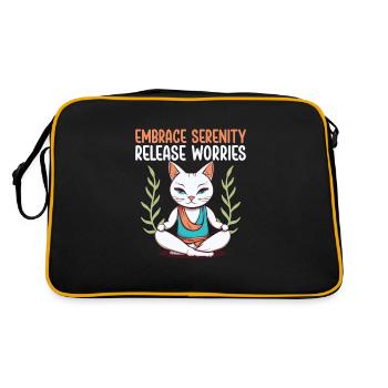 Yoga Mindfulness Practic Meditation Manifestation - Retro Bag - black/gold - Back