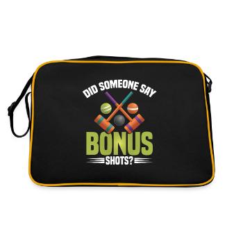 Croquet Maillet Croquet Club Croquet Joueur Croquet - Sac Retro - noir/or - Dos