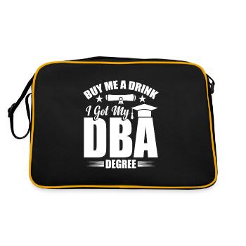 DBA Degree DBA Degree Docteur en commerce - Sac Retro - noir/or - Dos