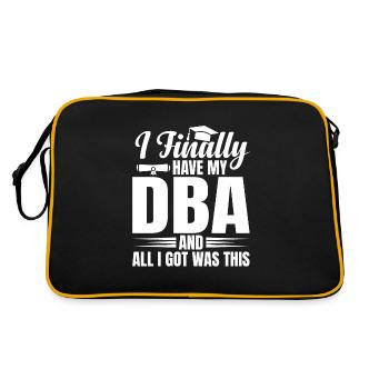 DBA Degree DBA Degree Docteur en commerce - Sac Retro - noir/or - Dos