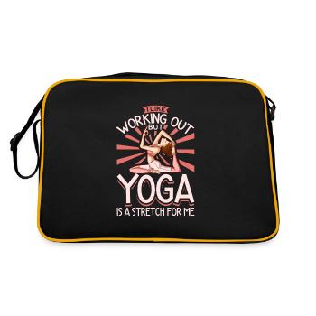 Yoga Mindfulness Practic Meditation Manifestation - Retro Bag - black/gold - Back