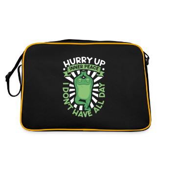 Yoga Mindfulness Practic Meditation Manifestation - Retro Bag - black/gold - Back