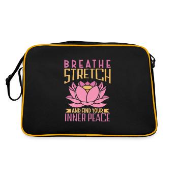 Yoga Mindfulness Practic Meditation Manifestation - Retro Bag - black/gold - Back