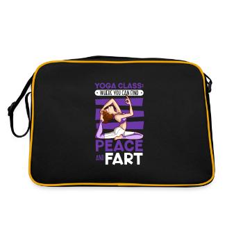 Yoga Mindfulness Practic Meditation Manifestation - Retro Bag - black/gold - Back