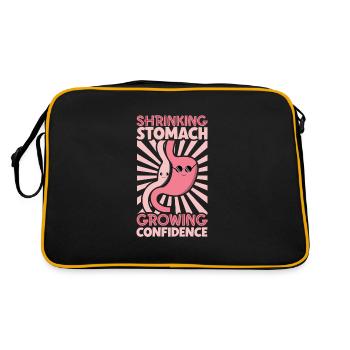 Manchon gastrique, manchon gastrique, gastrectomie, gastrectomie - Sac Retro - noir/or - Dos