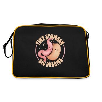 Manchon gastrique, manchon gastrique, gastrectomie, gastrectomie - Sac Retro - noir/or - Dos