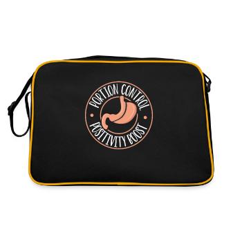 Manchon gastrique, manchon gastrique, gastrectomie, gastrectomie - Sac Retro - noir/or - Dos