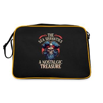 Sailors Sea Shanty Singing Ship Adventures - Retro Bag - black/gold - Back