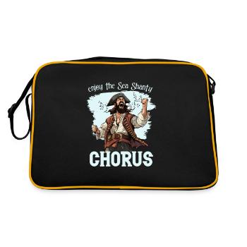 Sailors Sea Shanty Singing Ship Adventures - Retro Bag - black/gold - Back
