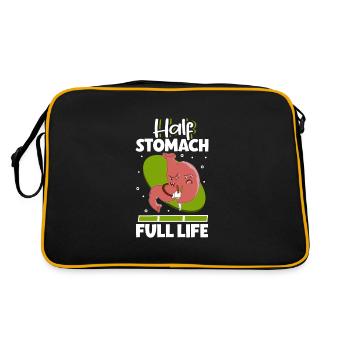 Manchon gastrique, manchon gastrique, gastrectomie, gastrectomie - Sac Retro - noir/or - Dos