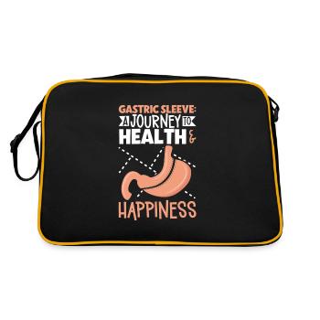Manchon gastrique, manchon gastrique, gastrectomie, gastrectomie - Sac Retro - noir/or - Dos