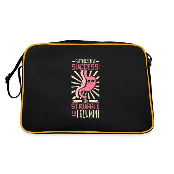 Manchon gastrique, manchon gastrique, gastrectomie, gastrectomie - Sac Retro - noir/or - Dos