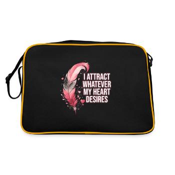 Yoga Mindfulness Practic Meditation Manifestation - Retro Bag - black/gold - Back