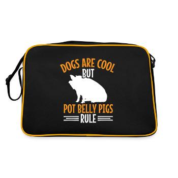 Pot Belly Pig Harness and Leash Pot Belly Pig - Retro Bag - black/gold - Back