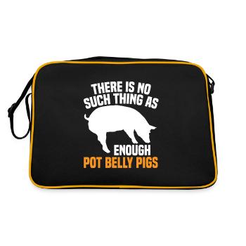Pot Belly Pig Harness and Leash Pot Belly Pig - Retro Bag - black/gold - Back