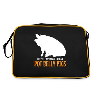 Pot Belly Pig Harness and Leash Pot Belly Pig - Retro Bag - black/gold - Back