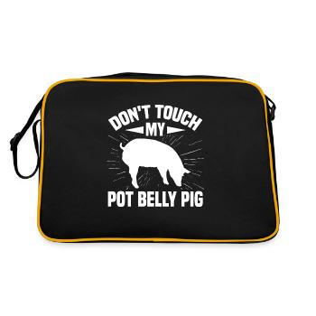 Pot Belly Pig Harness and Leash Pot Belly Pig - Retro Bag - black/gold - Back
