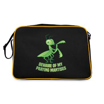 Enclos alimentaire de costume de mante religieuse - Sac Retro - noir/or - Dos