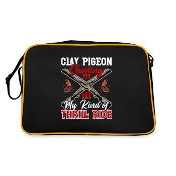 Tir au pigeon d’argile Tir au pigeon d’argile - Sac Retro - noir/or - Dos