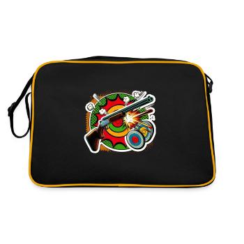 Tir au pigeon d’argile Tir au pigeon d’argile - Sac Retro - noir/or - Dos