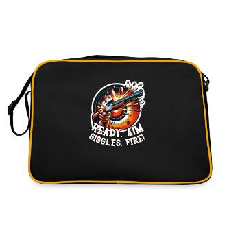 Tir au pigeon d’argile Tir au pigeon d’argile - Sac Retro - noir/or - Dos