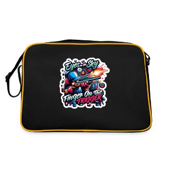 Tir au pigeon d’argile Tir au pigeon d’argile - Sac Retro - noir/or - Dos