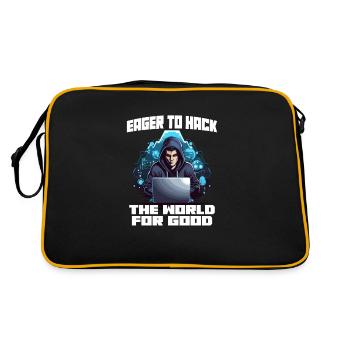 Ethical Hacking Analyst Ethical Cyber Security - Retro Bag - black/gold - Back