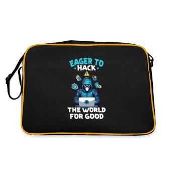 Ethical Hacking Analyst Ethical Cyber Security - Retro Bag - black/gold - Back