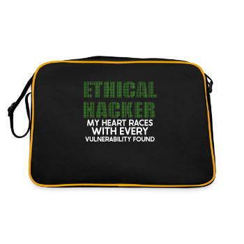 Ethical Hacking Analyst Ethical Cyber Security - Retro Bag - black/gold - Back