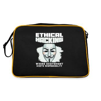 Ethical Hacking Analyst Ethical Cyber Security - Retro Bag - black/gold - Back