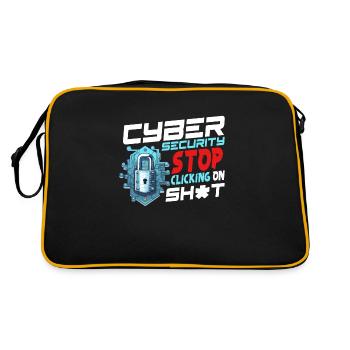 Spécialiste en cybersécurité - Sac Retro - noir/or - Dos