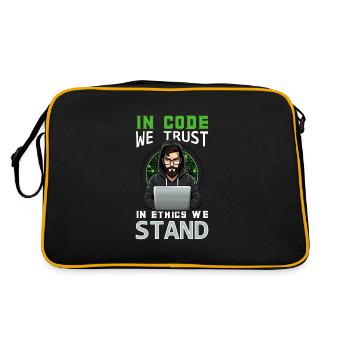 Ethical Hacking Analyst Ethical Cyber Security - Retro Bag - black/gold - Back