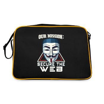 Ethical Hacking Analyst Ethical Cyber Security - Retro Bag - black/gold - Back