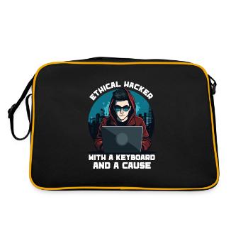 Ethical Hacking Analyst Ethical Cyber Security - Retro Bag - black/gold - Back