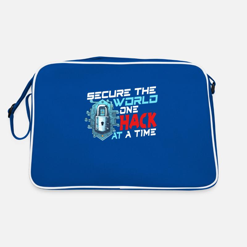Ethical Hacking Analyst Ethical Cyber Security Retro Tasche