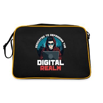 Ethical Hacking Analyst Ethical Cyber Security - Retro Bag - black/gold - Back