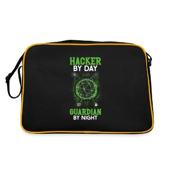 Ethical Hacking Analyst Ethical Cyber Security - Retro Bag - black/gold - Back