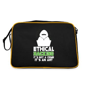Ethical Hacking Analyst Ethical Cyber Security - Retro Bag - black/gold - Back
