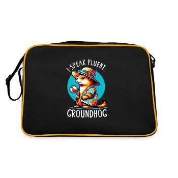 Amateurs du jour de la marmotte 2024, 2 février - Sac Retro - noir/or - Dos