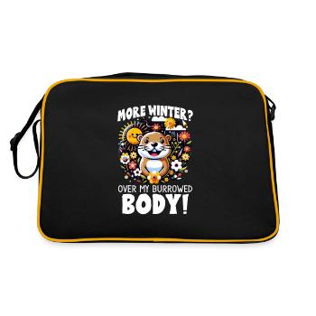 Amateurs du jour de la marmotte 2024, 2 février - Sac Retro - noir/or - Dos
