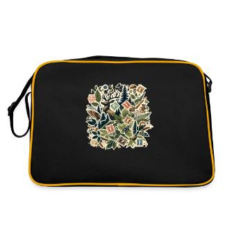 Philately Philatelist Stamp Collecting - Retro Bag - black/gold - Back