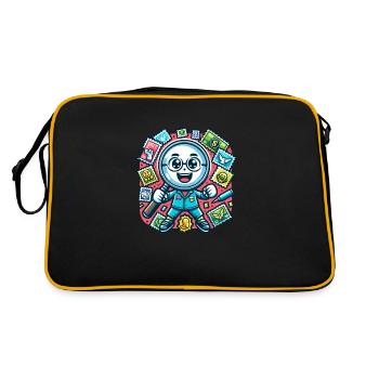 Philately Philatelist Stamp Collecting - Retro Bag - black/gold - Back