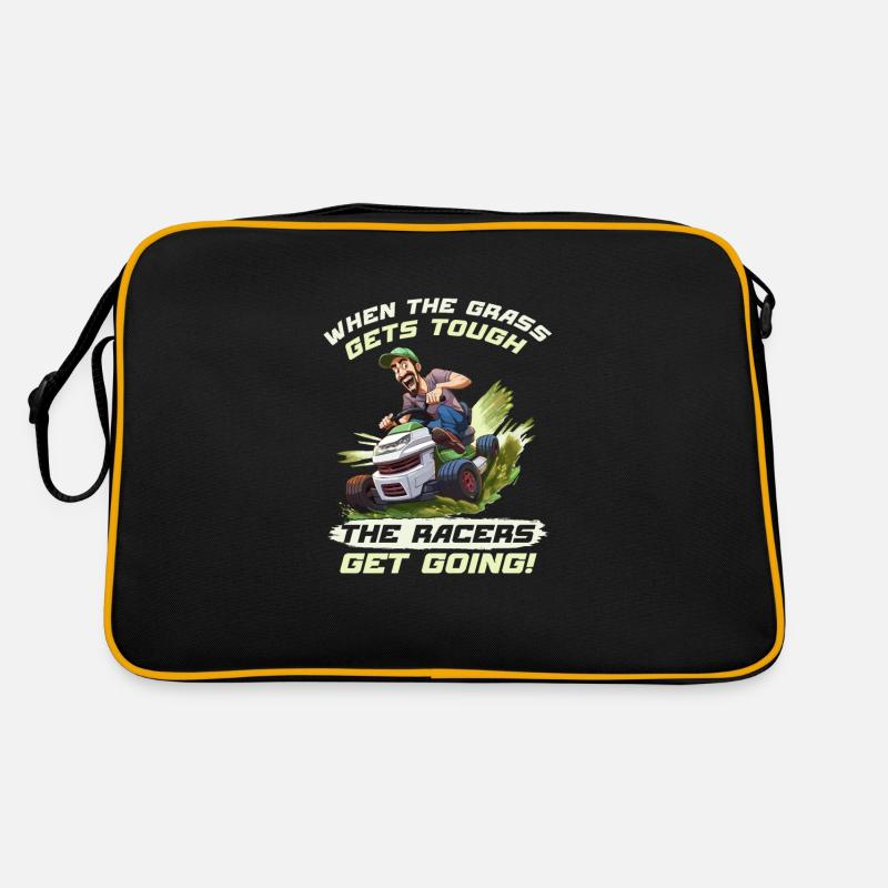 Tondeuse à gazon Tondeuse à gazon de course Tondeuse à gazon de course Sac Retro