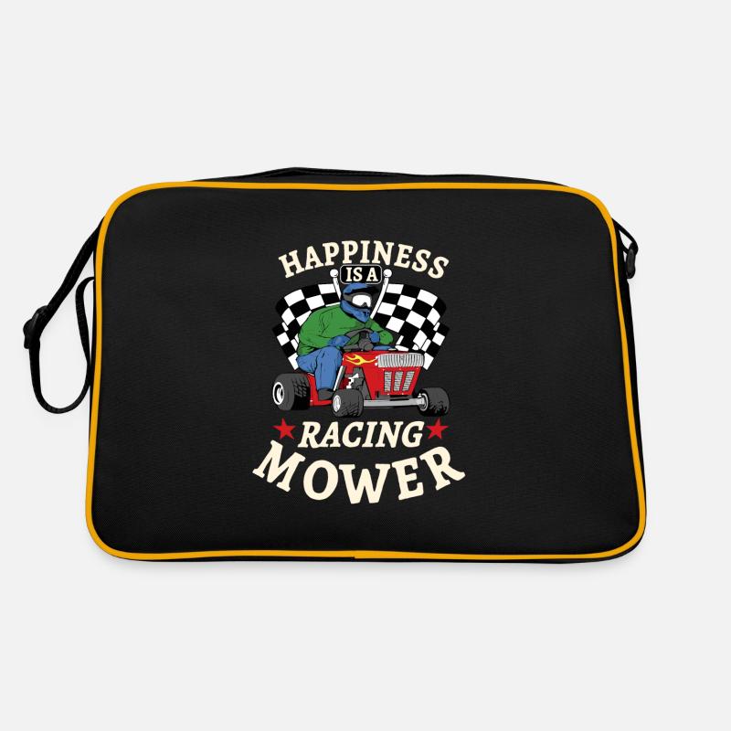 Tondeuse à gazon Tondeuse à gazon de course Tondeuse à gazon de course Sac Retro