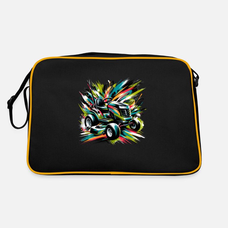 Tondeuse à gazon Tondeuse à gazon de course Tondeuse à gazon de course Sac Retro